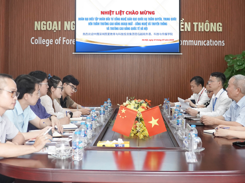 NCT College thúc đẩy hợp tác quốc tế, gắn kết đào tạo với thực tiễn doanh nghiệp cùng Công ty TNHH Đầu tư Công nghệ Giáo dục Quốc Hạ Thẩm Quyến