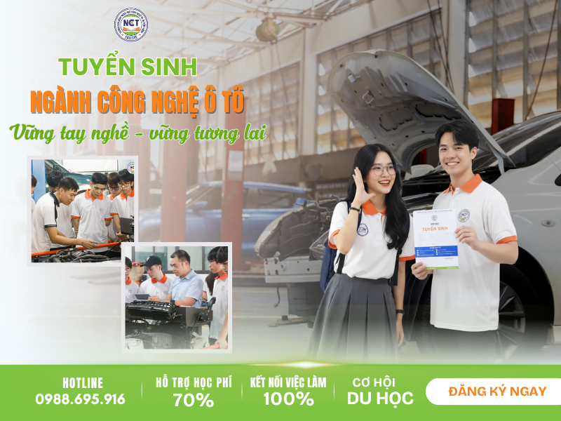 Tuyển sinh ngành Công nghệ Ô tô – NCT College