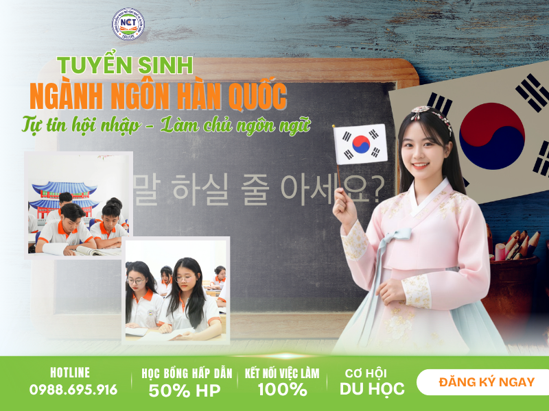 Tuyển sinh ngành ngôn ngữ Hàn Quốc năm 2026