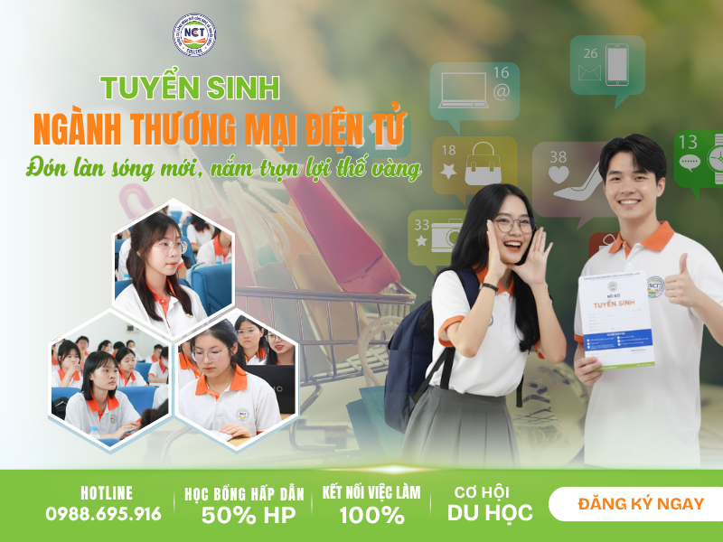 Tuyển sinh ngành thương mại điện tử năm 2026 – NCT College