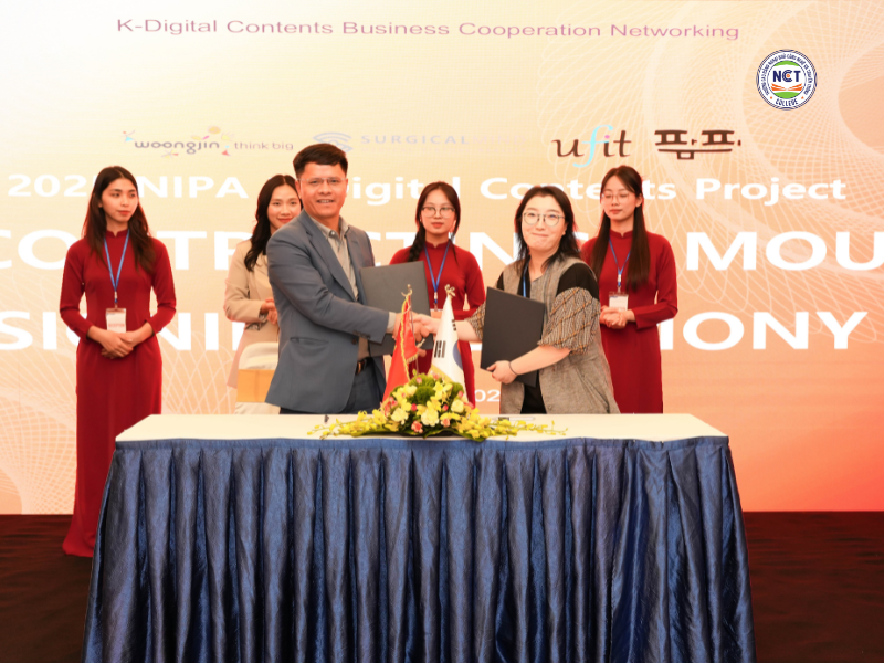 NCT College ký kết hợp tác quốc tế với 4 doanh nghiệp công nghệ Hàn Quốc: Bước tiến chiến lược trong đào tạo công nghệ số