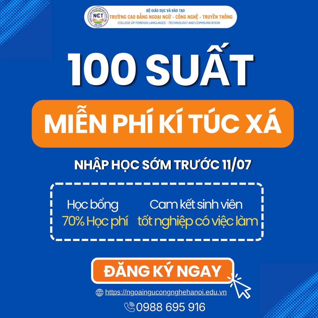 NCT miễn phí ký túc xá