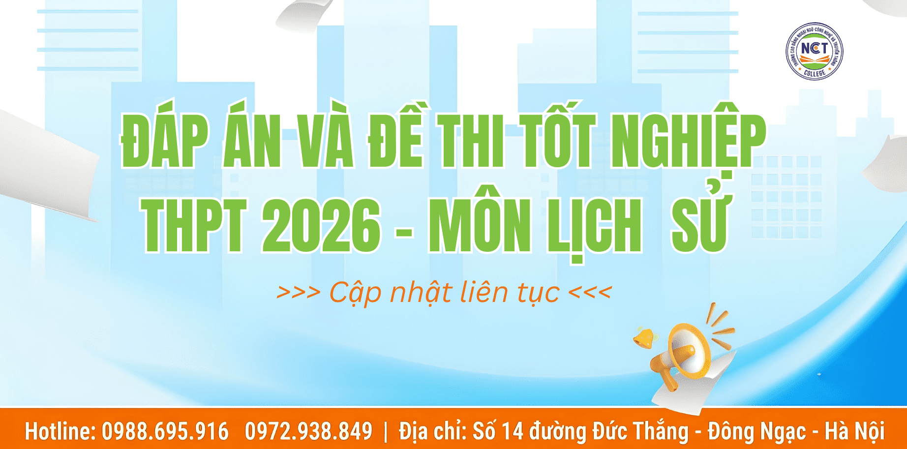 Đề thi và đáp án môn Lịch Sử THPT Quốc Gia 2026