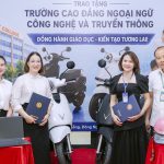 Công ty TNHH Xây dựng và Thương mại Mansa Việt Nam đồng hành cùng NCT College – Trao tặng xe máy điện VinFast cho tân sinh viên K12